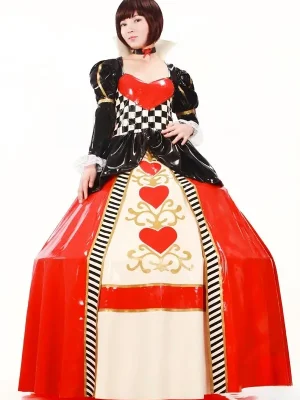 Latex Alices Wonderland Costume Dress Latex Alices Wonderland Costume Dress