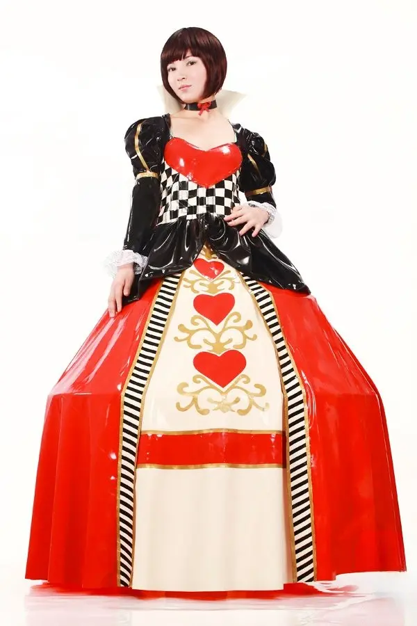 Latex Alices Wonderland Costume Dress Latex Alices Wonderland Costume Dress