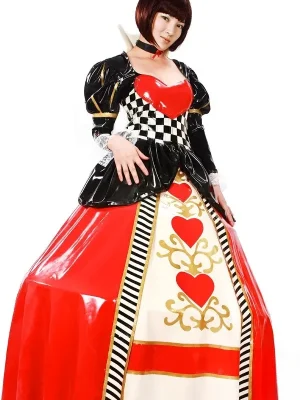 Latex Alices Wonderland Costume Dress Latex Alices Wonderland Costume Dress