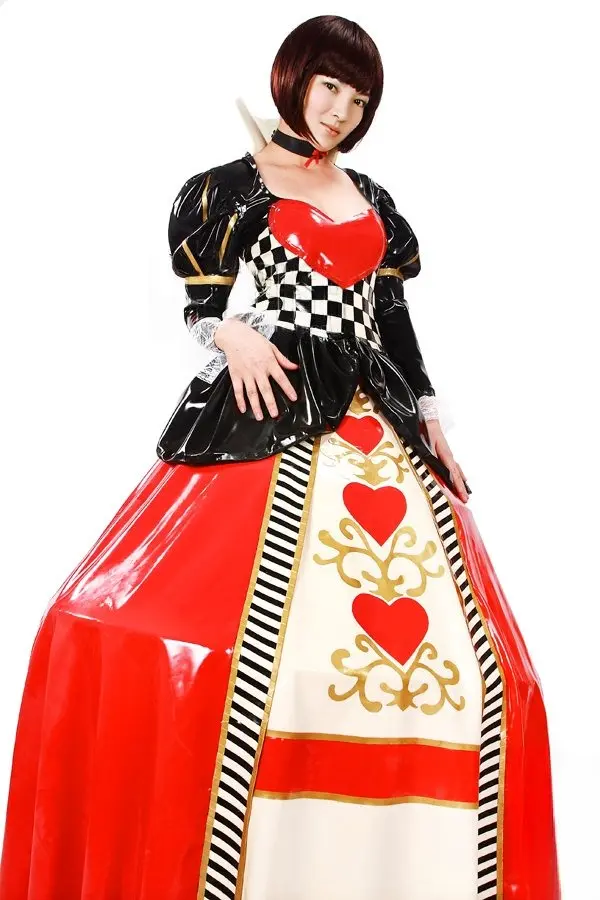 Latex Alices Wonderland Costume Dress Latex Alices Wonderland Costume Dress