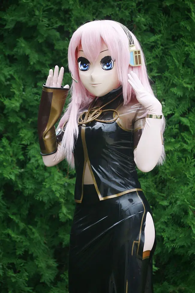 Latex Ankle-Length Special Design Open-Split Skirt Latex Ankle-Length Special Design Open-Split Skirt