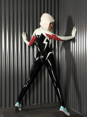 Latex Arachne Spidey Hooded Catsuit Latex Arachne Spidey Hooded Catsuit