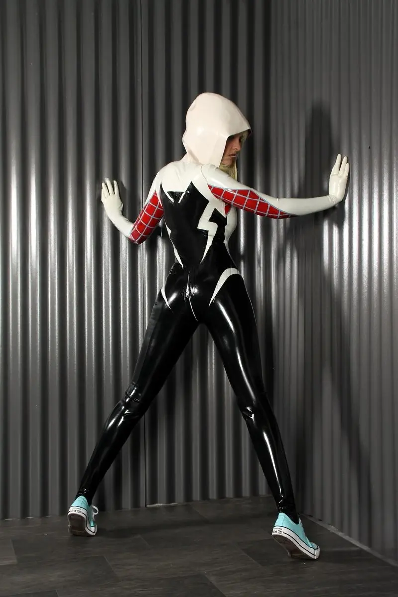 Latex Arachne Spidey Hooded Catsuit Latex Arachne Spidey Hooded Catsuit