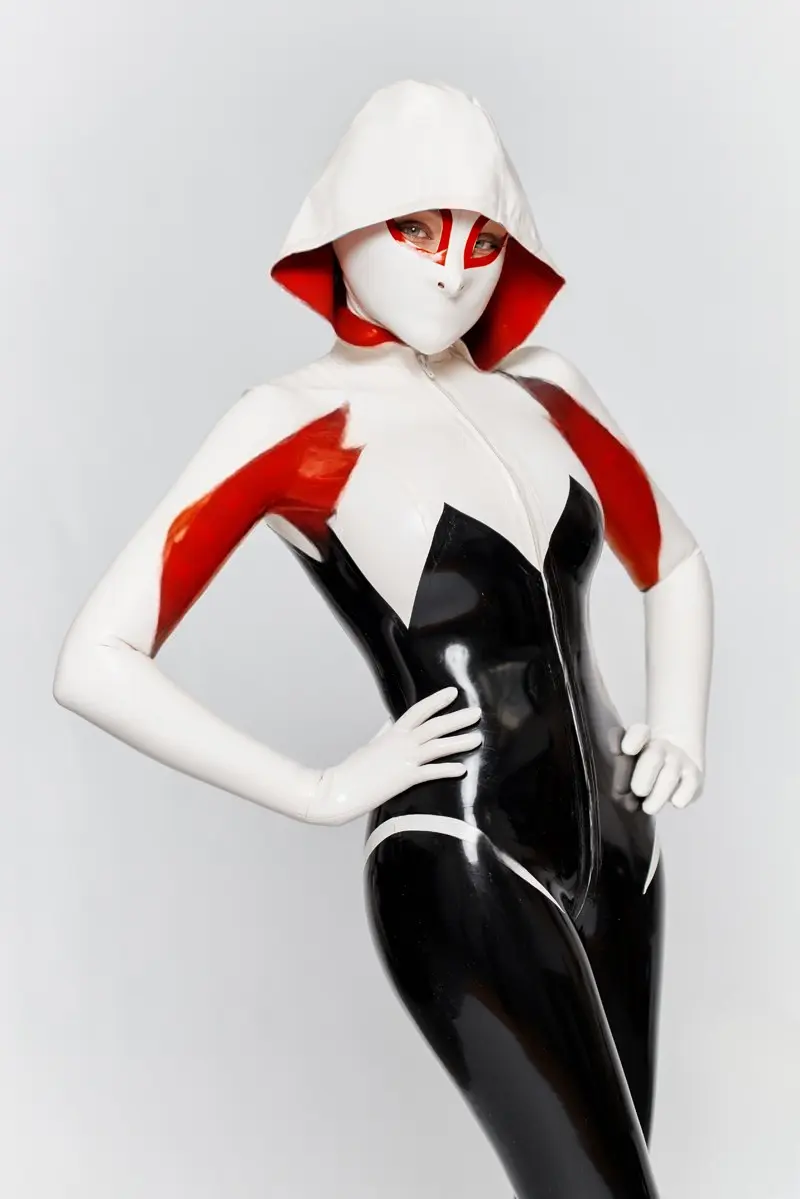 Latex Arachne Spidey Hooded Catsuit Latex Arachne Spidey Hooded Catsuit
