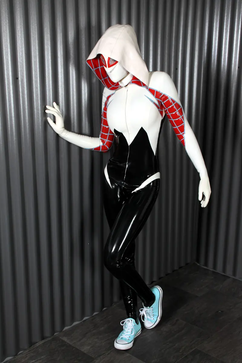 Latex Arachne Spidey Hooded Catsuit Latex Arachne Spidey Hooded Catsuit
