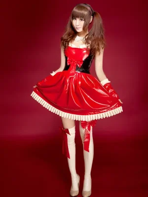 Latex Big Bow Lolita Dress Latex Big Bow Lolita Dress