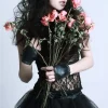 Latex Black Widow Dress