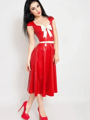 Latex Bow-delicious Party Dress