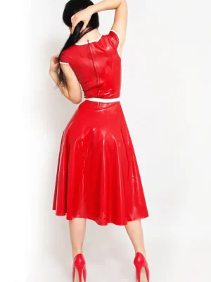 Latex Bow-delicious Party Dress