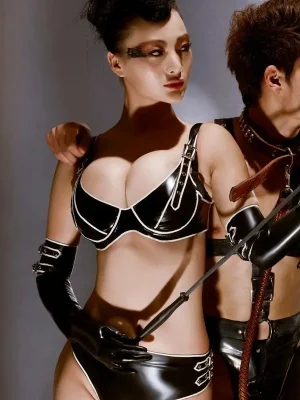 Latex Buckled Thigh Hi Stockings Latex Buckled Thigh Hi Stockings