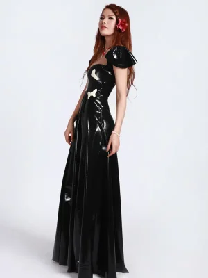 Latex Butterfly Belle Full-length Ball Gown Dress Latex Butterfly Belle Full-length Ball Gown Dress