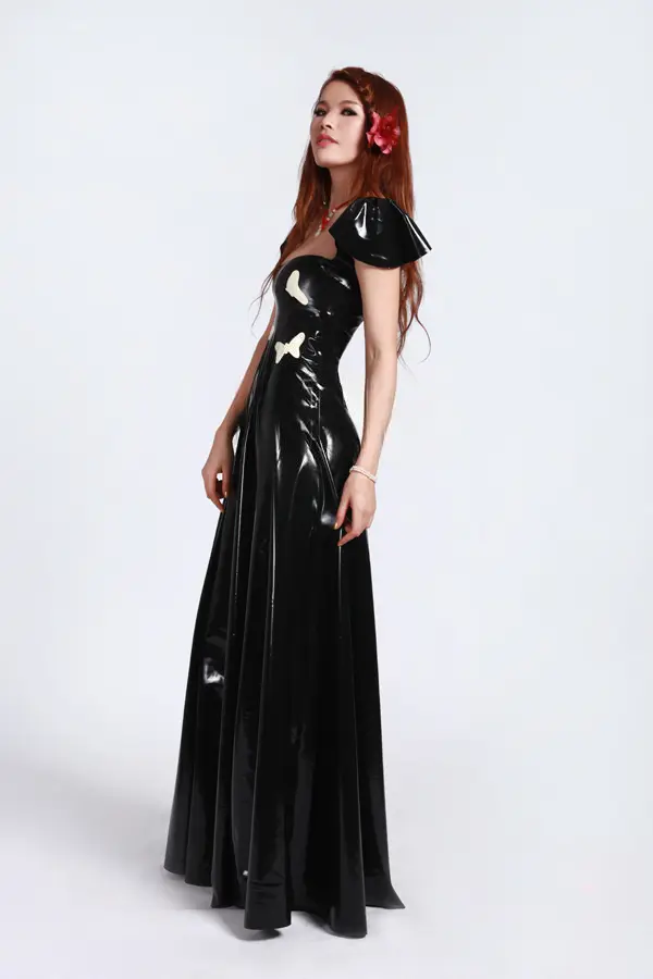 Latex Butterfly Belle Full-length Ball Gown Dress Latex Butterfly Belle Full-length Ball Gown Dress