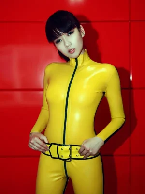 Latex Caution Ahead! Catsuit