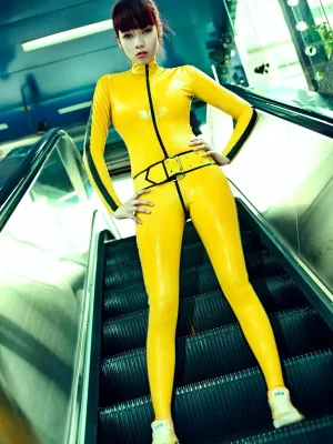 Latex Caution Ahead! Catsuit