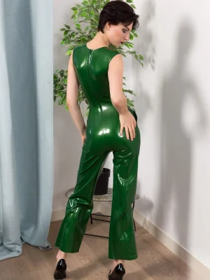 Latex City Slicker Sleeveless Jumpsuit Catsuit