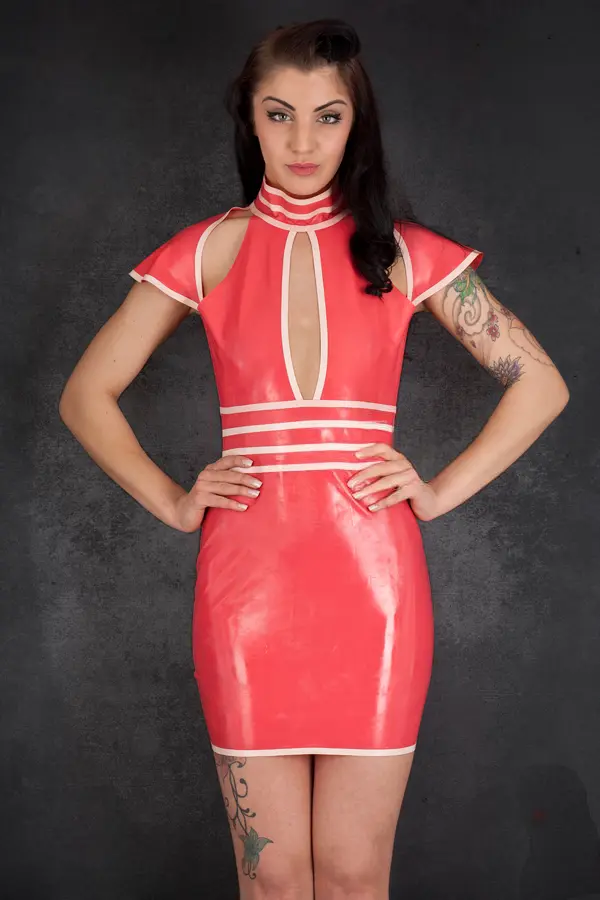 Latex Coral Orbit Dress Latex Coral Orbit Dress
