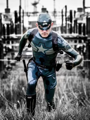 Latex COS American Captain Catsuit