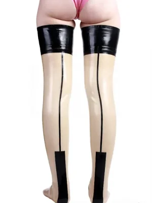 Latex Cuban Thigh Hi Stockings