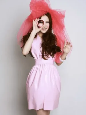 Latex Delicate Daffodil Dress
