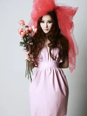 Latex Delicate Daffodil Dress