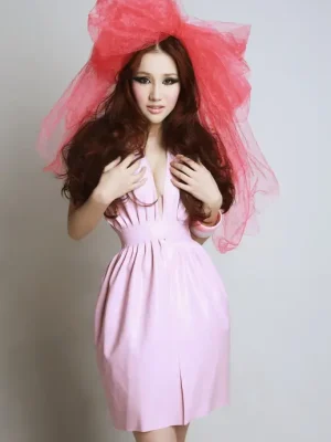 Latex Delicate Daffodil Dress