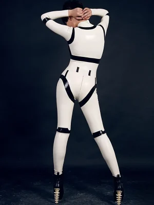 Latex Disjointed Dolly Catsuit
