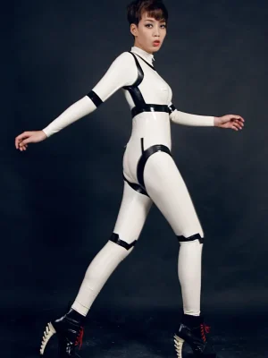 Latex Disjointed Dolly Catsuit