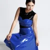 Latex Dotty Polka-Dot Micro Party Dress