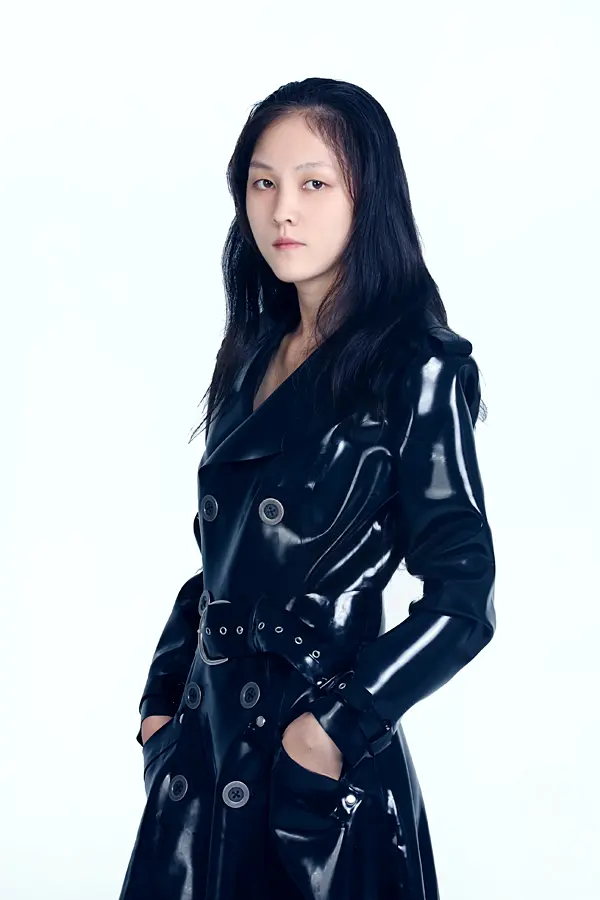 Latex Double-Breasted Full-Length Coat Latex Double-Breasted Full-Length Coat