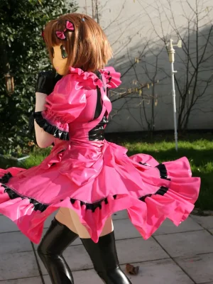 Latex Emina Anime Style Doll Dress