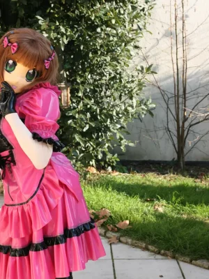 Latex Emina Anime Style Doll Dress