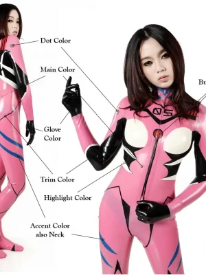 Latex EVA Cosplay Makinami Mari Illustrious Catsuit Latex EVA Cosplay Makinami Mari Illustrious Catsuit