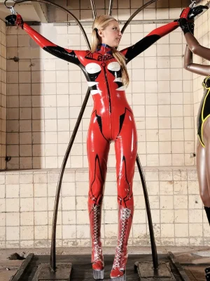 Latex EVA Cosplay Makinami Mari Illustrious Catsuit Latex EVA Cosplay Makinami Mari Illustrious Catsuit