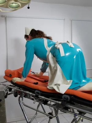 Latex Florence Nightingale Nurse Uniform Dress