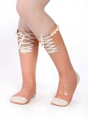Latex Front Lace Socks Latex Front Lace Socks