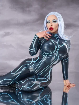 Latex Galactic Goddess Catsuit Latex Galactic Goddess Catsuit