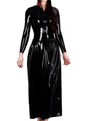 Latex Hooded Pythoness Dress