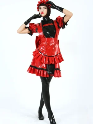 Latex Housemaid Uniform Dress