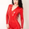Latex Jestress Costume Suit Catsuit