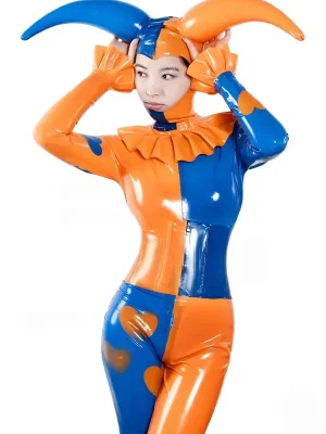 Latex Jestress Costume Suit Catsuit