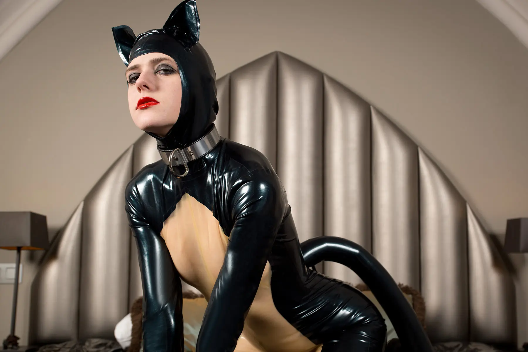 Latex Kitty-Kat Cat Style Catsuit Latex Kitty-Kat Cat Style Catsuit