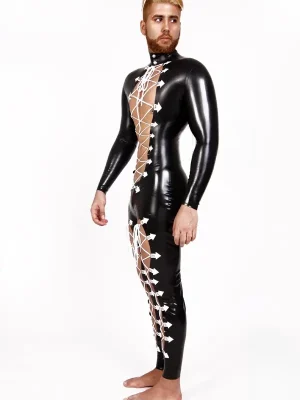 Latex Laced n Skimpy Catsuit