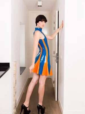 Latex Le Carnivale Flared Skirt Mini Dress