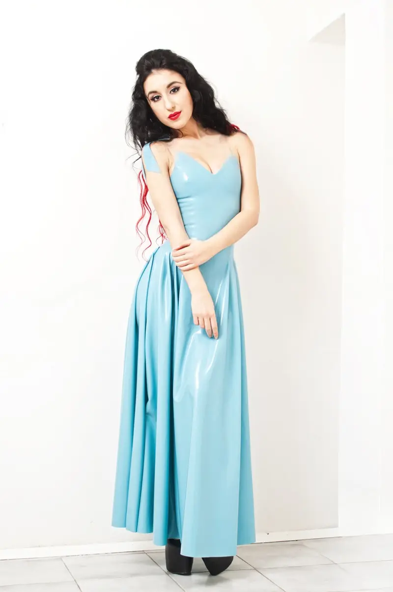 Latex Maxi-Saxy Maxi Prom Dress Latex Maxi-Saxy Maxi Prom Dress