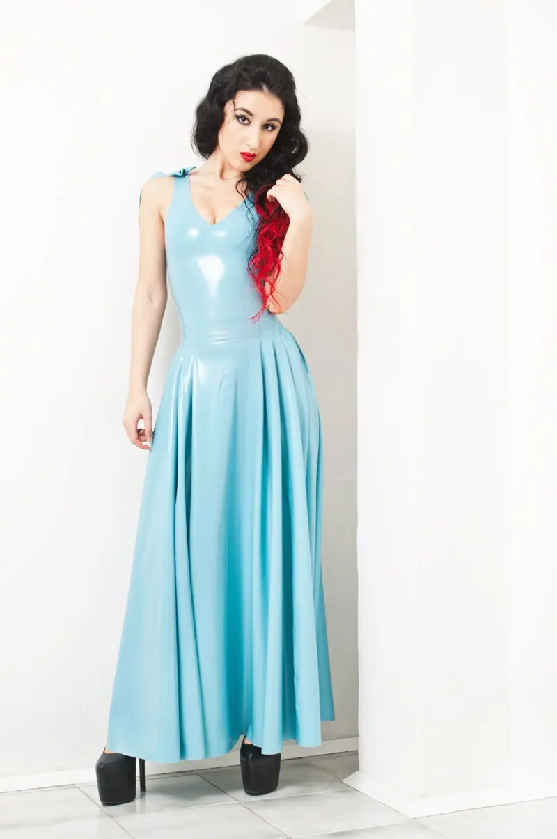 Latex Maxi-Saxy Maxi Prom Dress Latex Maxi-Saxy Maxi Prom Dress