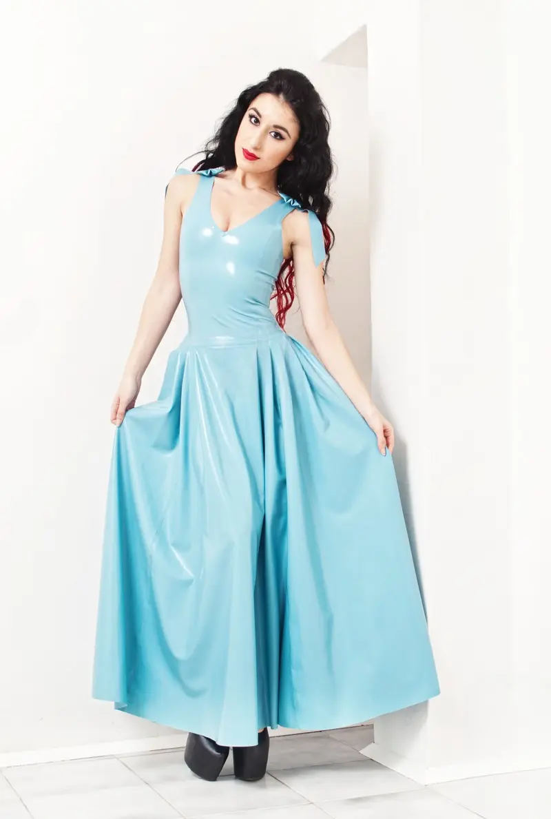 Latex Maxi-Saxy Maxi Prom Dress Latex Maxi-Saxy Maxi Prom Dress