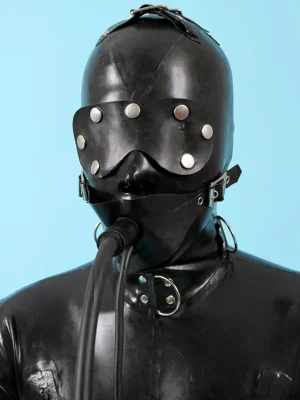 Latex Mens 0.8mm Buckled Up Gimp Suit Catsuit Latex Mens 0.8mm Buckled Up Gimp Suit Catsuit