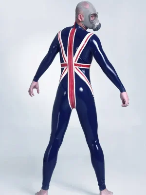 Latex Mens Alliance Back Zipper Catsuit