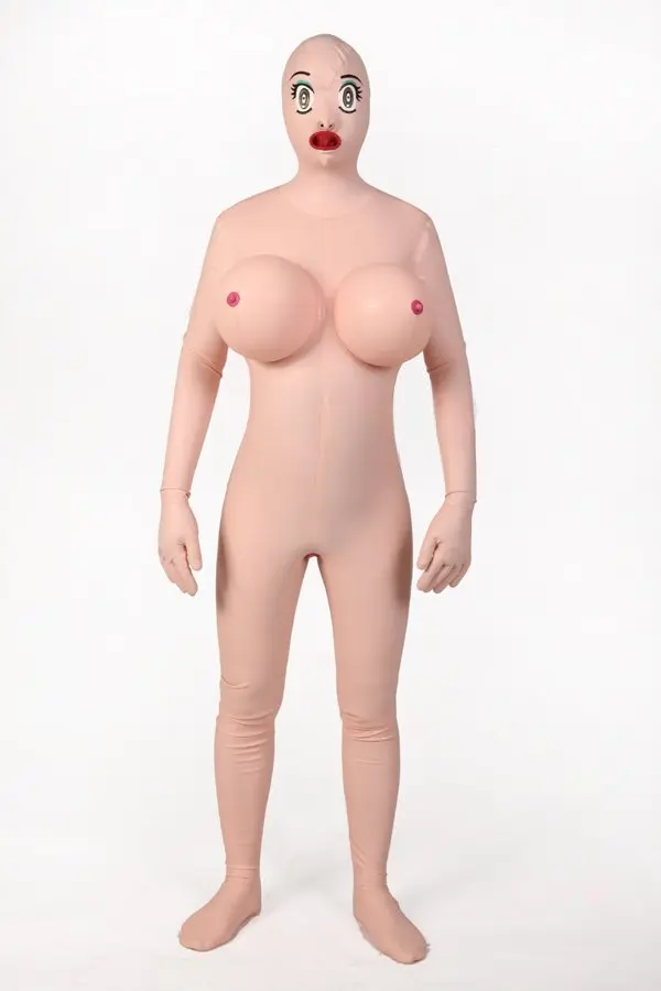 Latex Mens Baby Doll Total Enclosure Catsuit with Sheaths Latex Mens Baby Doll Total Enclosure Catsuit with Sheaths