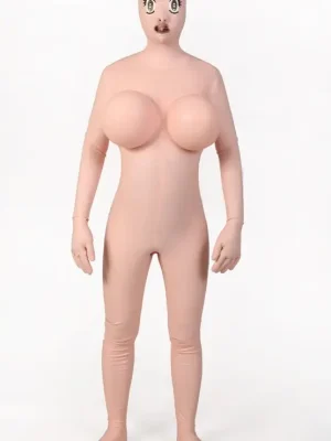 Latex Mens Baby Doll Total Enclosure Catsuit with Sheaths Latex Mens Baby Doll Total Enclosure Catsuit with Sheaths